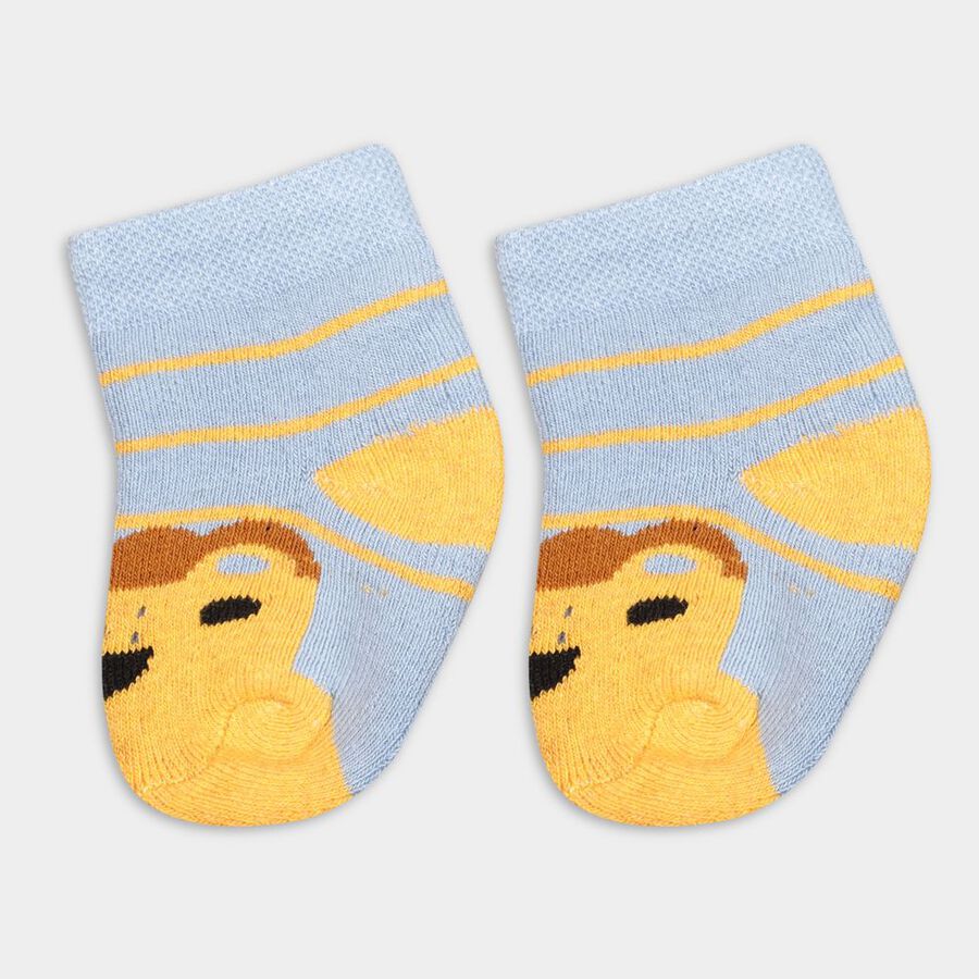 Infant's Socks (Pack of 2), Mid Blue, large image number null