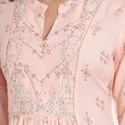 3/4Th Sleeves Flared Kurta, Peach, small image number null