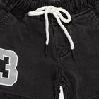 Boys' Dusty Charcoal Black Regular Fit Jogger Jeans, काला, small image number null