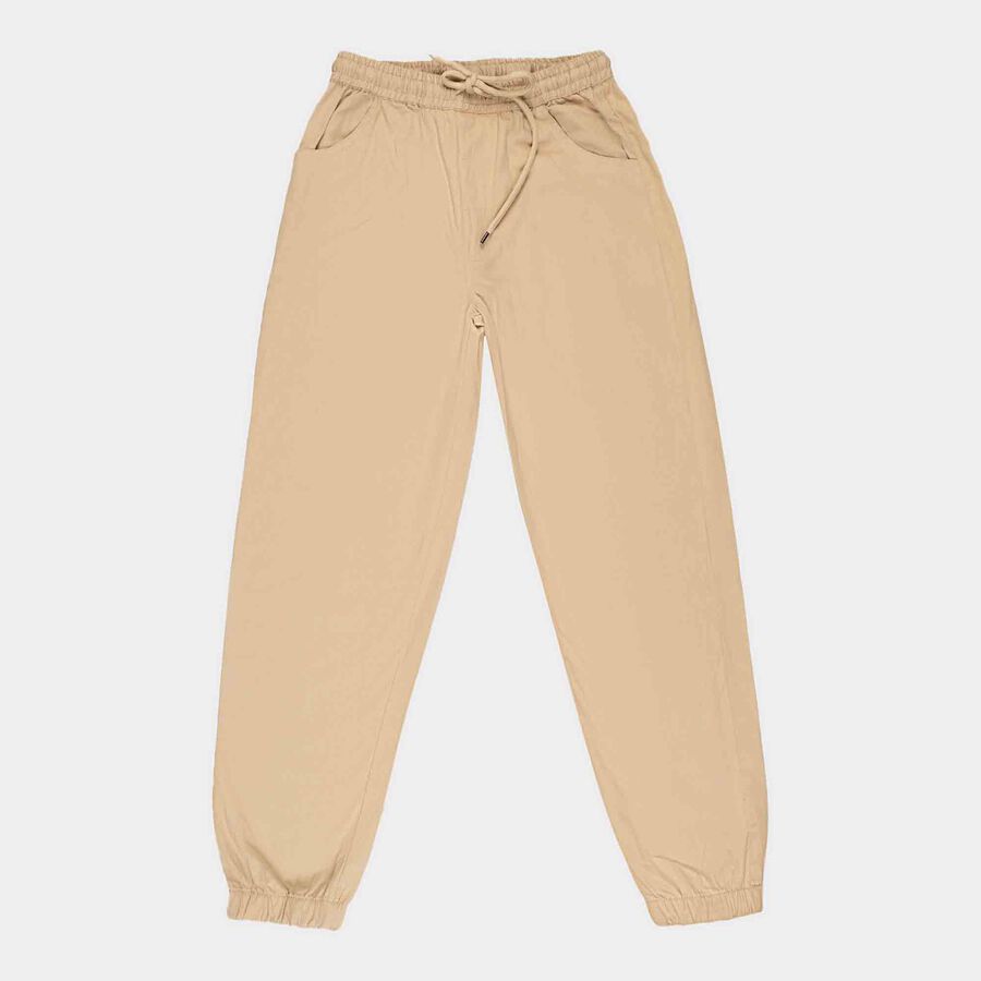 Solid Trousers, Beige, large image number null