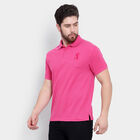 सॉलिड पोलो शर्ट, गुलाबी, small image number null
