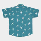 Boys Cotton Casual Shirt, Teal Blue, small image number null