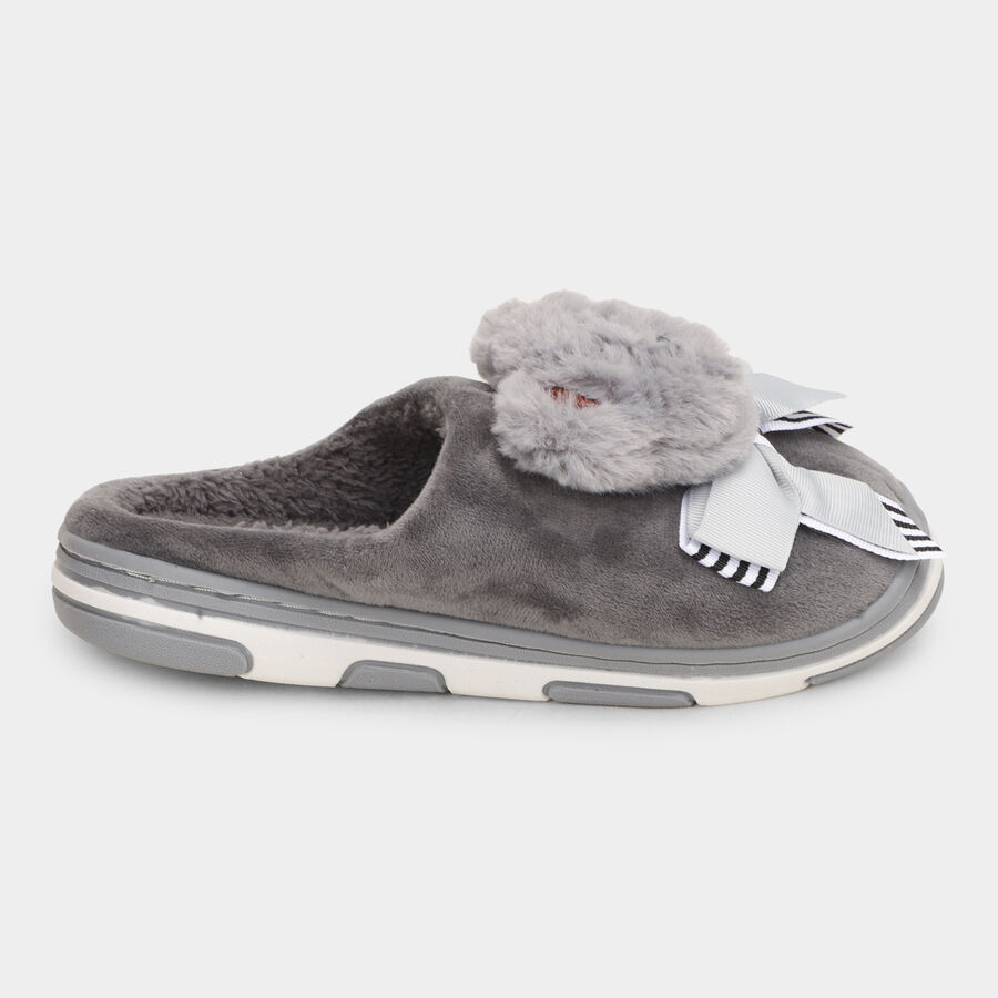 Ladies's Slippers, Grey, large image number null