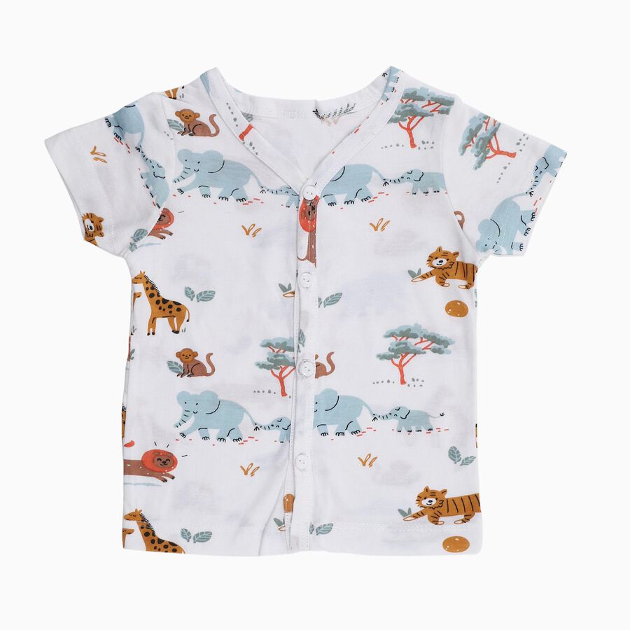 Infants' 100% Cotton T-Shirt, सफ़ेद, large image number null