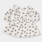 Infants' Off-White Daisy Printed Ruffled Frock, ऑफ व्हाइट, small image number null