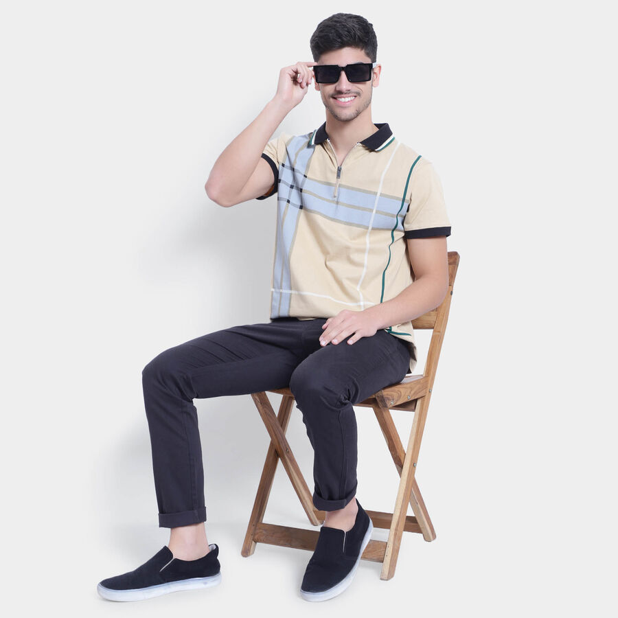 Cotton Polo Shirt, Brown, large image number null