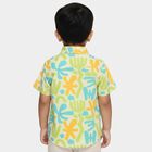 Boys Light Lime Green Cotton Half Sleeve Classic Casual Shirt, Light Green, small image number null
