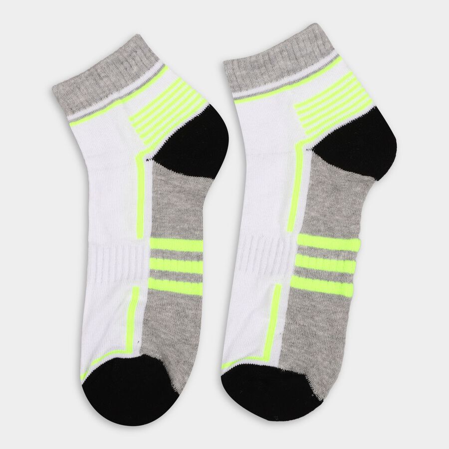 Men's Socks (Pack of 2), Melange Light Grey, large