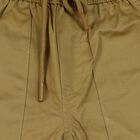 Boys' Khaki Tan Regular Fit Cargo Trousers, खाकी, small