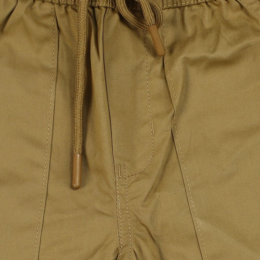 Boys' Khaki Tan Regular Fit Cargo Trousers, खाकी, large