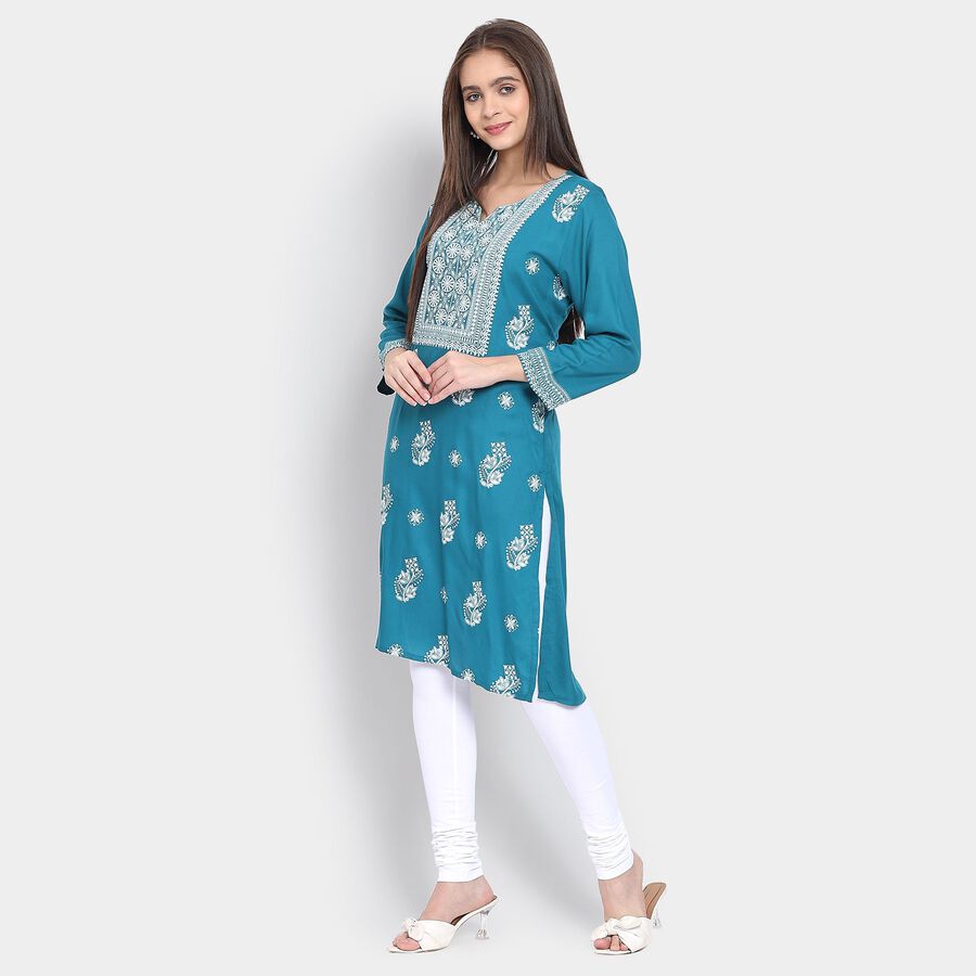 Ladies' Kurta, Mid Blue, large image number null