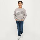Boys' Sweatshirt, हल्का ग्रे, small image number null