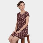 Women's Purple V-Neck Classic Nighty, Purple, small