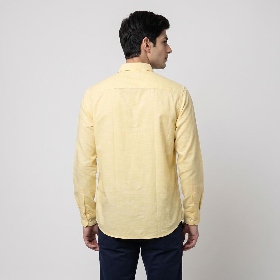 Men Yellow Casual Shirt, पीला, large