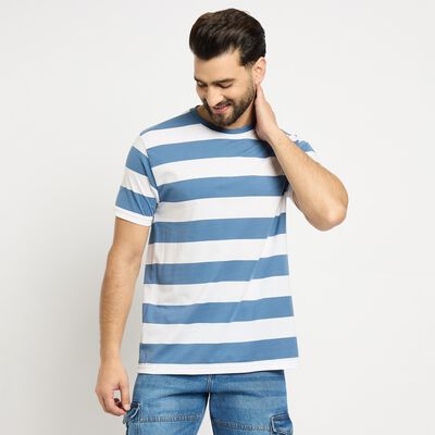 Men's Round Neck Half Sleeves T-Shirt 