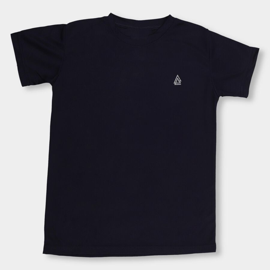 Boys' Half Sleeves T-Shirt , Navy Blue, large image number null