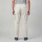 Men's Beige Slim Fit Casual Trousers, Beige, small