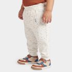 Infants' Melange Light Grey Jogger Fit Printed Pyjama, मिश्रित हल्का ग्रे, small