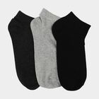 Men's Ankle Length Pack of 3 Socks ( Grey, Charcoal, Black ), चारकोल, small