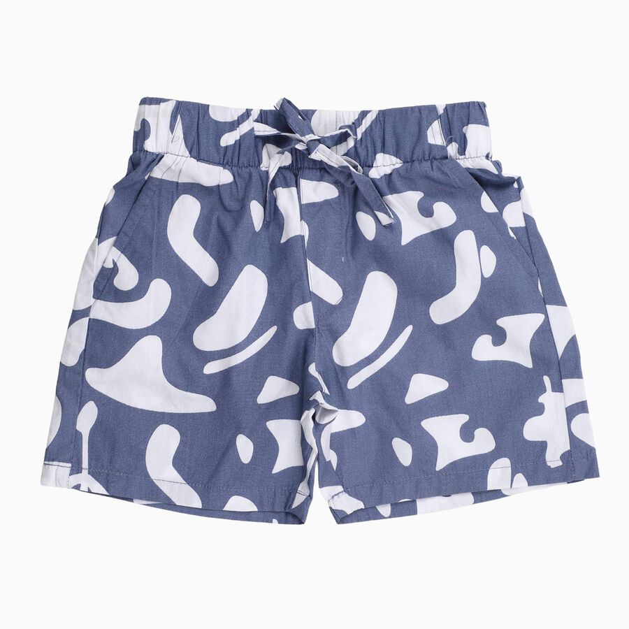 Boys' 100% Cotton Bermuda, Mid Blue, large
