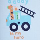 Infants' 100% Cotton Vest, Light Blue, small image number null