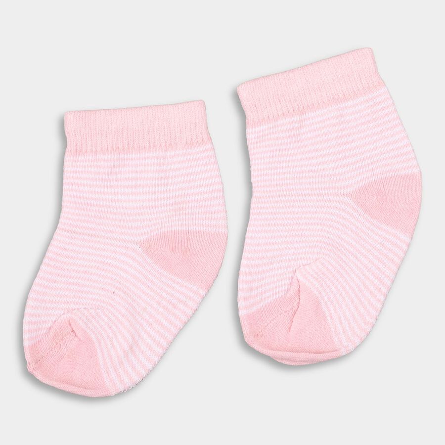 Infants' Socks (Pack of 3), Pink, large