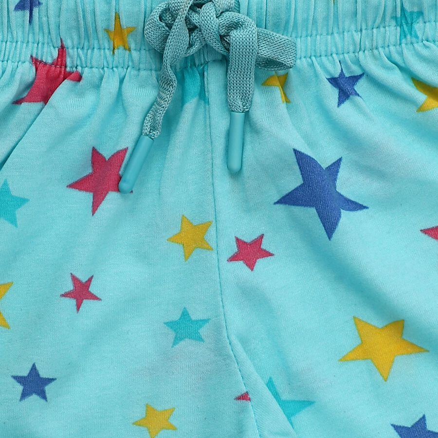 Girls' Shorts, Aqua, large