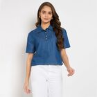 Ladies' Shirt, मध्यम नीला, small image number null