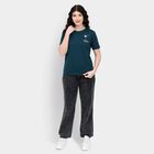 Ladies' Round Neck T-Shirt, गहरा हरा, small
