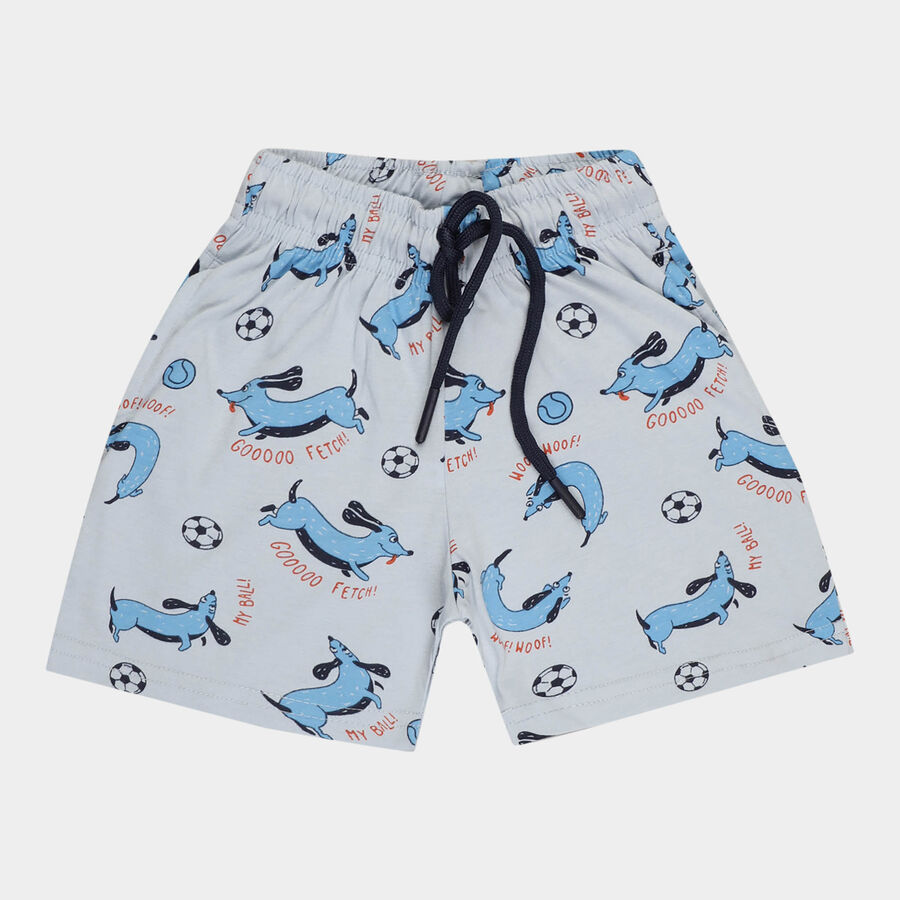 Boys All Over Print Bermuda, Light Blue, large image number null