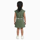 Girls' Frock, Olive, small
