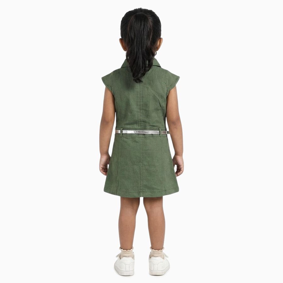 Girls' Frock, Olive, large