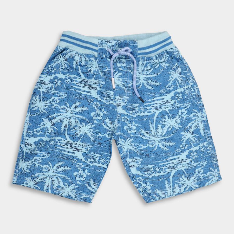 Boys' Cotton Bermudas, हल्का नीला, large image number null