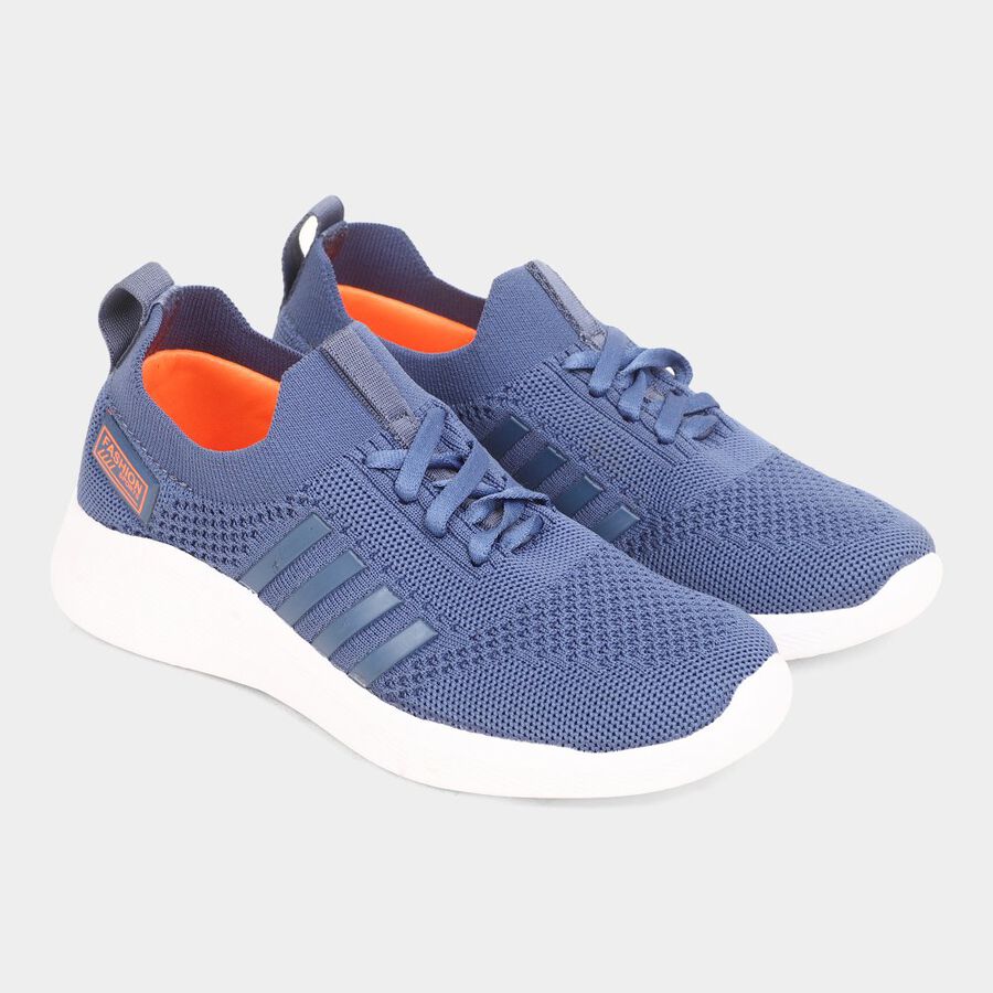 Kids Athleisure Sports Shoes, नीला, large image number null