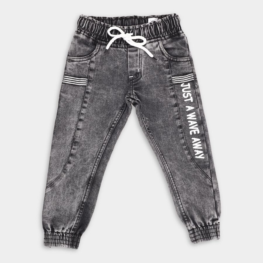 Boy's Jeans , काला, large image number null