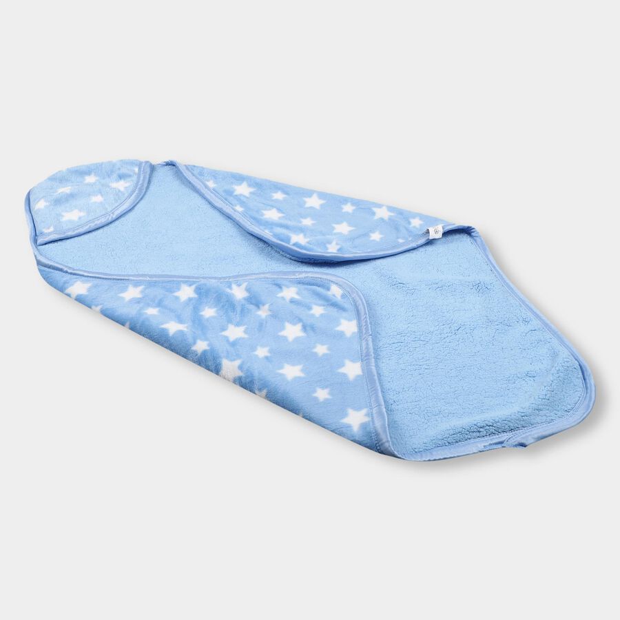Infants' Blanket, Light Blue, large image number null