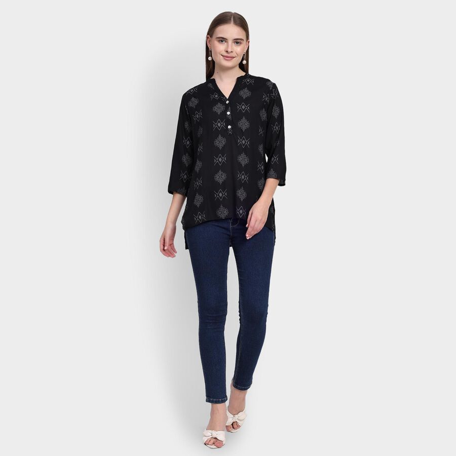 Ladies' Kurti, Black, large image number null