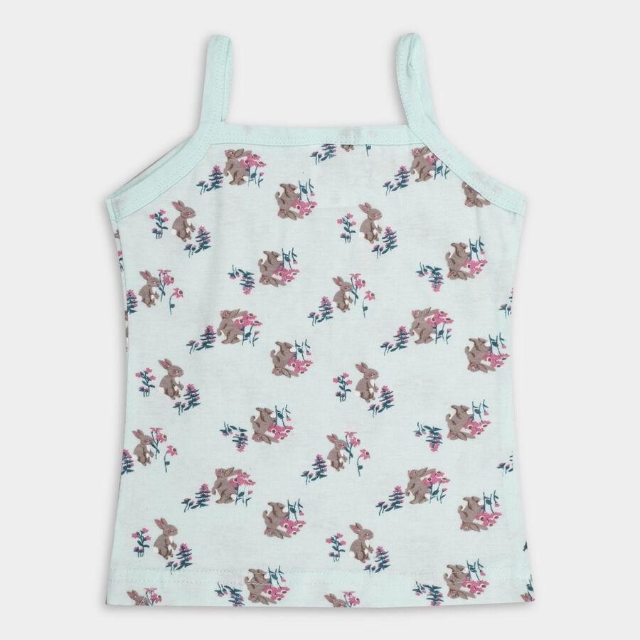 Girls' 100% Cotton Vest (Pack of 2), Light Blue, large image number null