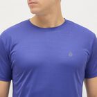 Men's Rich Royal Blue Crew Neck Athleisure Drifit T-Shirt, Royal Blue, small