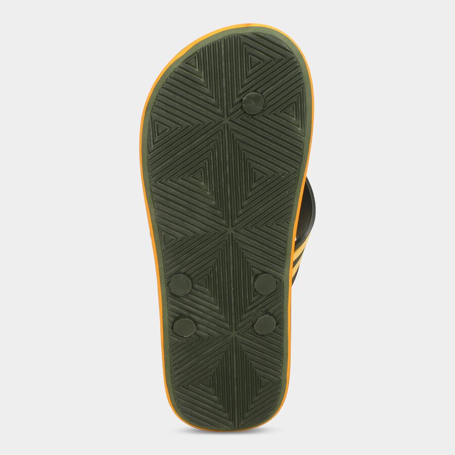 Men's V Strap Slipper, Green, large image number null