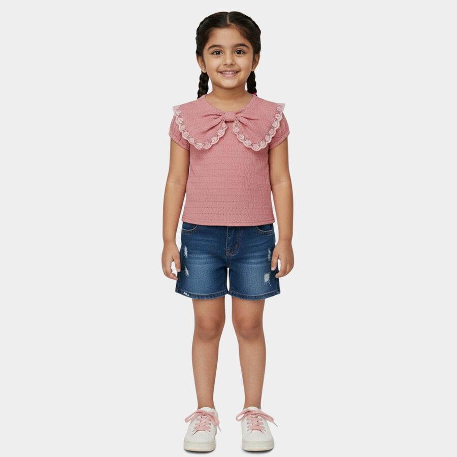 Girls' T-Shirt, गुलाबी, large
