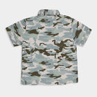 Infants Cotton Printed Shirt, Light Grey, small image number null