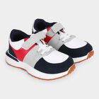 Boys' White Velcro Sneakers, सफ़ेद, small