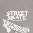 Boys Light Grey Crew Neck Casual Half Sleeve T-Shirt, Light Grey, small image number null