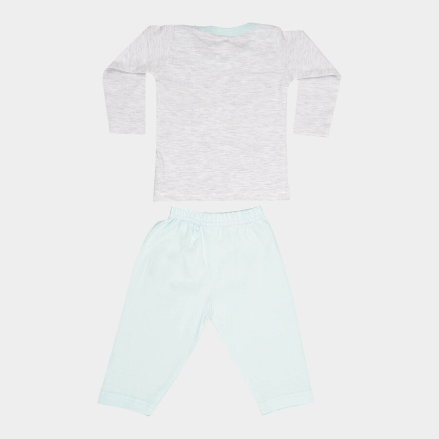 Infants Cotton Baba Suit, Aqua, large image number null