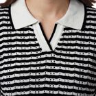 Women's Black Cotton Round Neck Minimalist Top, Black, small