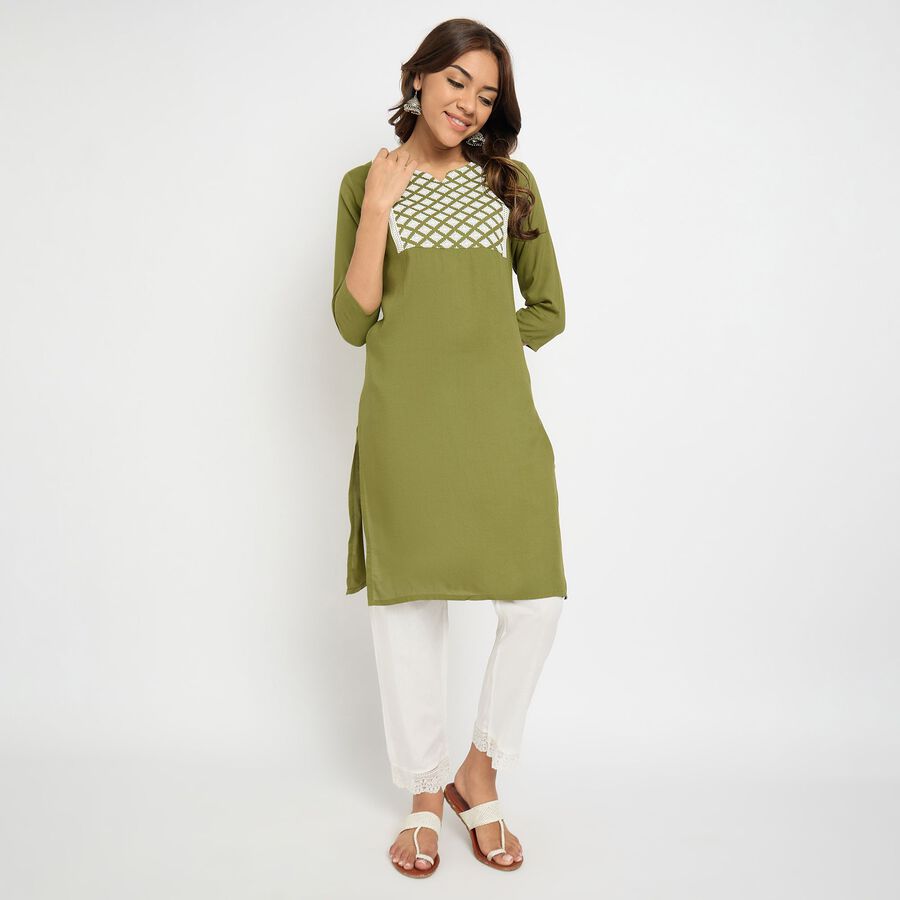 Ladies' Kurta, ओलिव, large image number null