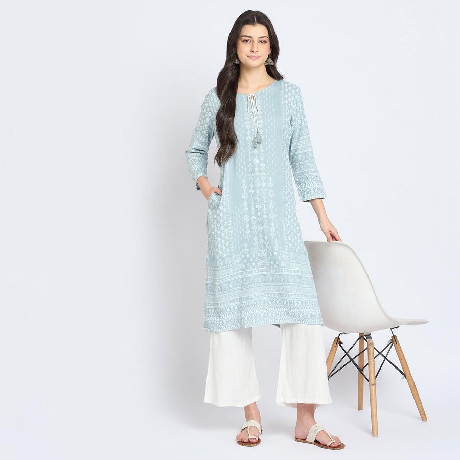 Ladies' Kurta, हल्का ग्रे, large image number null
