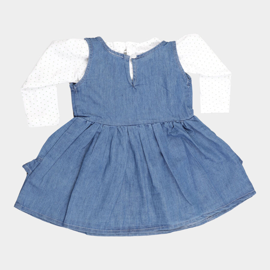 Infants Cut & Sew Frock, White, large image number null