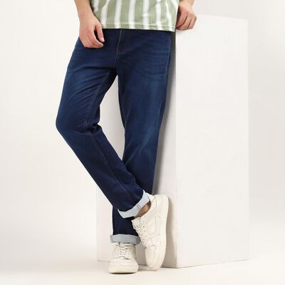 Men's Jeans, गहरा नीला Men's Jeans